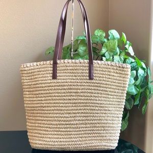 Like New Talbots Straw Tote. Ready for Mexico?